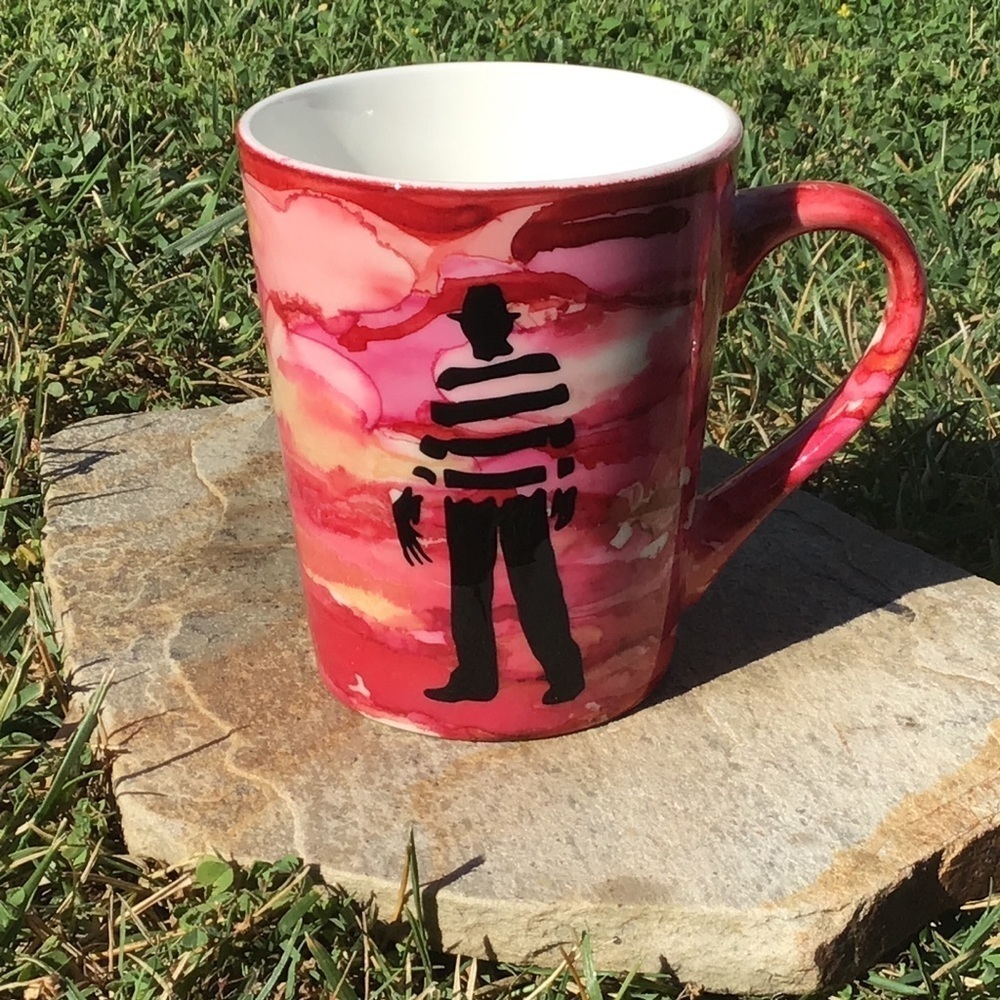 COFFEE Cup Freddy Krueger Handcrafted Nightmare On Elm Street Halloween Movie